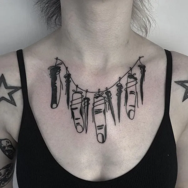 Black tattoo by Levi Cherry in Leeds