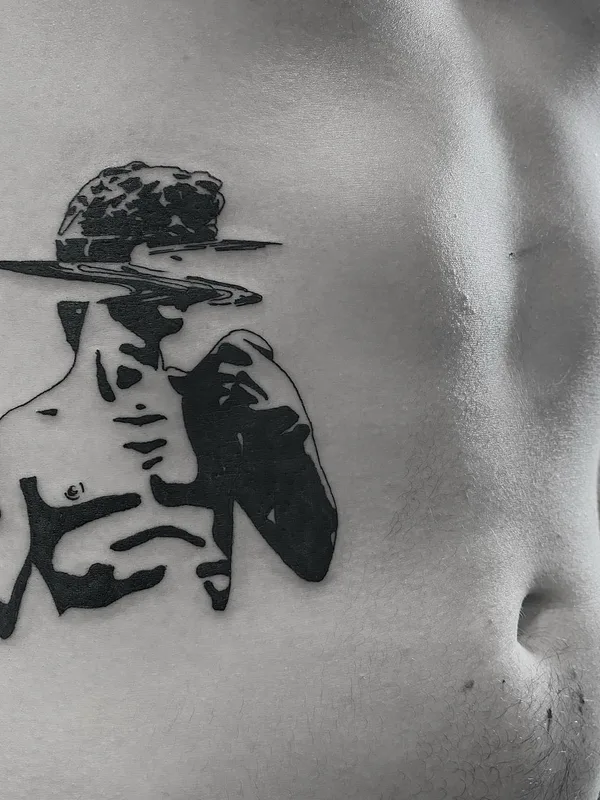 black blackwork Tatuagem em chest #72335 | Tatuador Levi Cherry