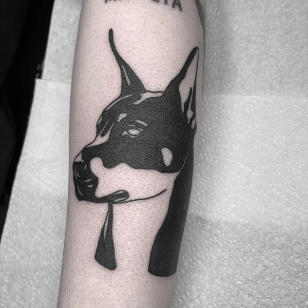 Black tattoo by Levi Cherry in Leeds