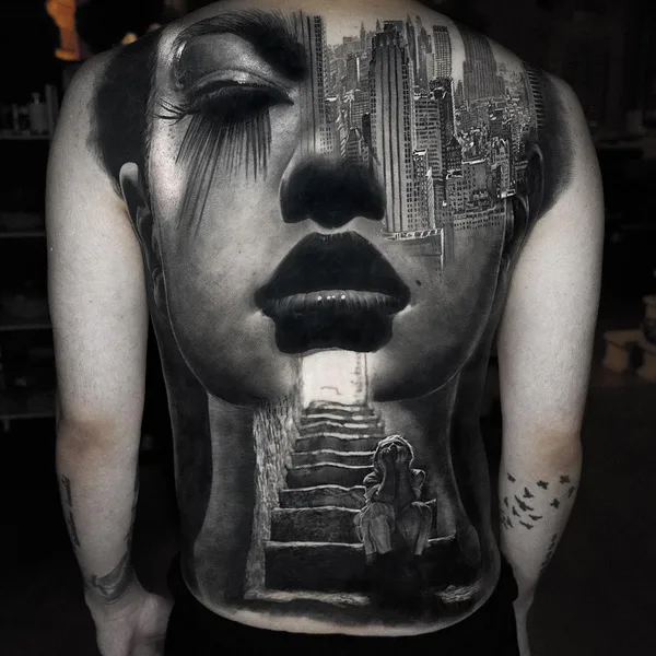 Portrait tattoo by Hyeongho Jackson Choi in Busan