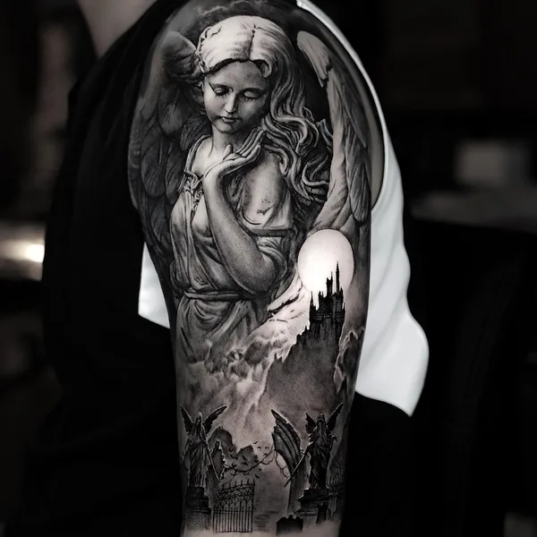 Portrait tattoo by Hyeongho Jackson Choi in Busan