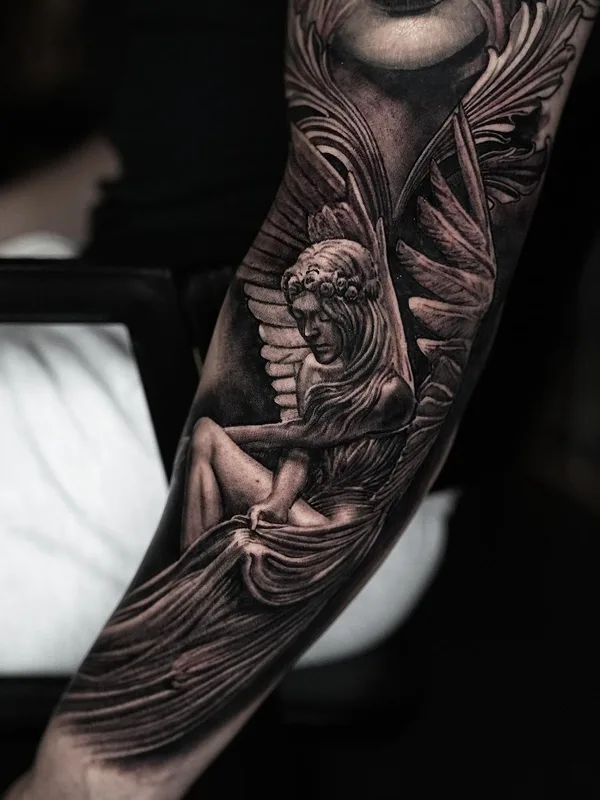 black and grey realism tatuaje en forearm #58523 | Tatuador Hyeongho Jackson Choi