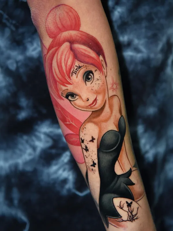 female color illustrative Tatuaggio su forearm #42352 | Tatuatore Danny Elliott