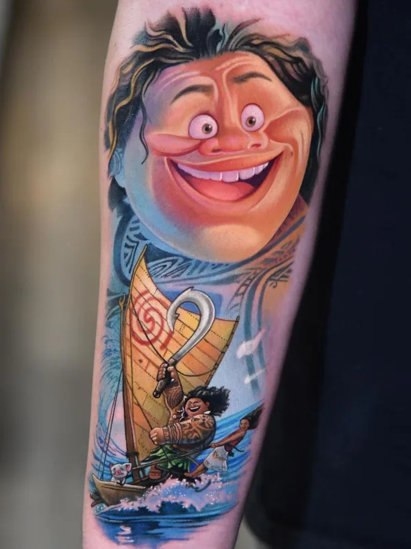 color illustrative Tatuaggio su forearm #42361 | Tatuatore Danny Elliott