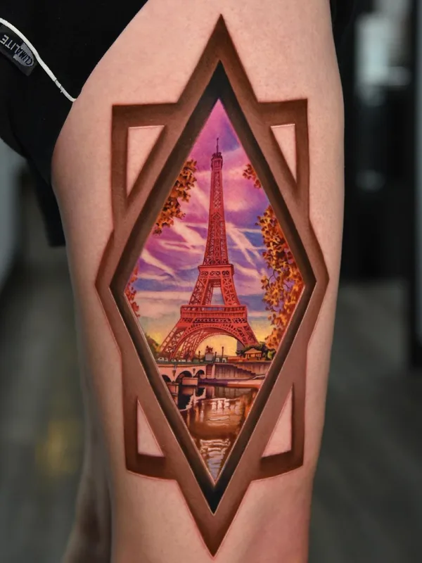 color realism Tatuaggio su thigh #42354 | Tatuatore Danny Elliott