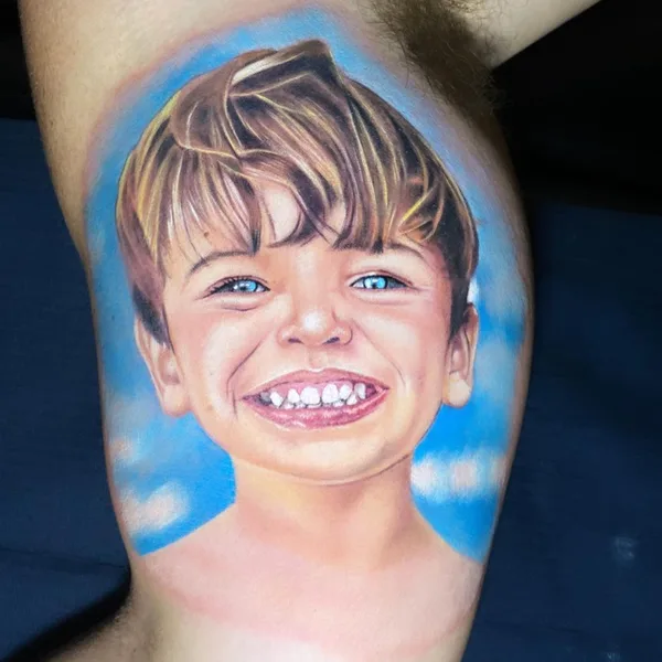 Portrait tattoo by Rodrigo Koala in Feira de Santana
