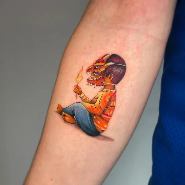 Minimalism tattoo by Andrea Perea in México