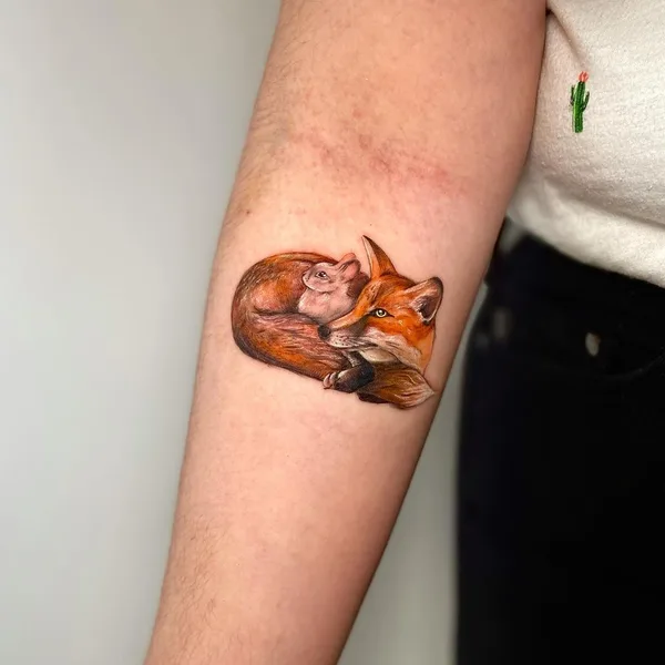 Minimalism tattoo by Andrea Perea in México