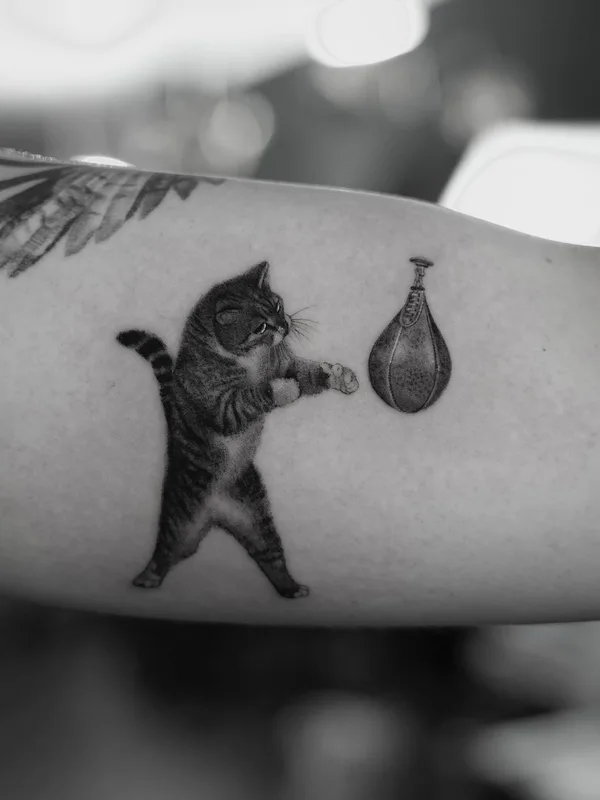 black and grey black and grey tattoo on outer arm #42434 | Tattoo Artist BEN