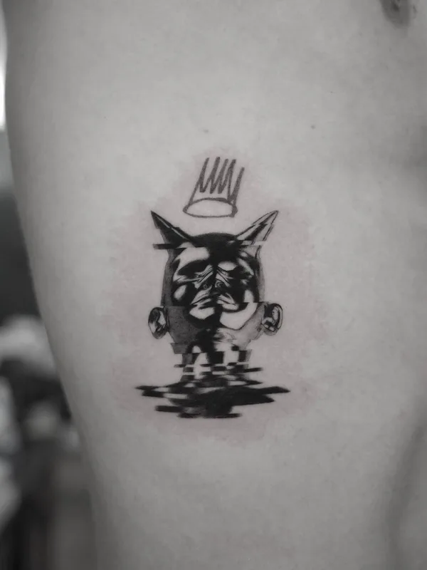 black and grey blackwork tattoo on side #42439 | Tattoo Artist BEN