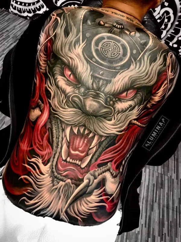 color japanese 纹身 在 full back #42477 | 纹身师 Lumina