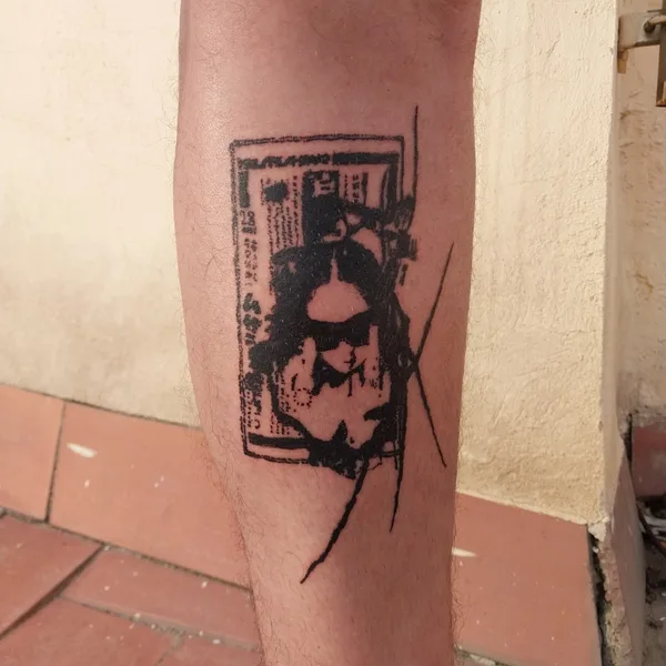 handpoke tattoo by vReta hAndpoke in Barcelona