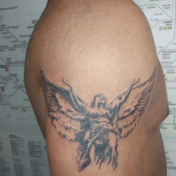 handpoke tattoo by vReta hAndpoke in Barcelona
