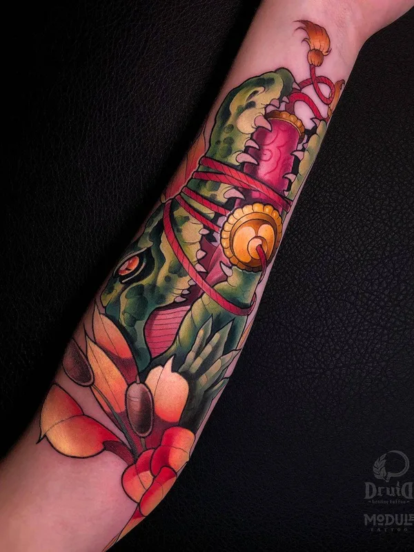 color japanese Tatuaggio su forearm #32945 | Tatuatore Татьяна Ткаченко