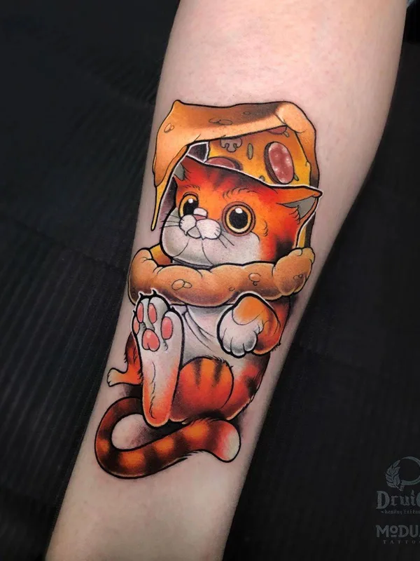 color new school Tatuaggio su forearm #32942 | Tatuatore Татьяна Ткаченко
