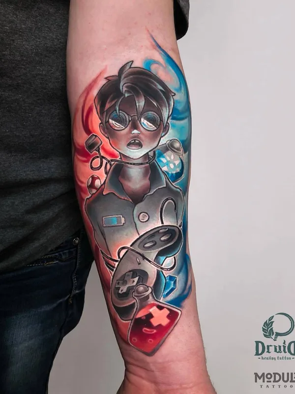 color illustrative Tatuaggio su forearm #32937 | Tatuatore Татьяна Ткаченко