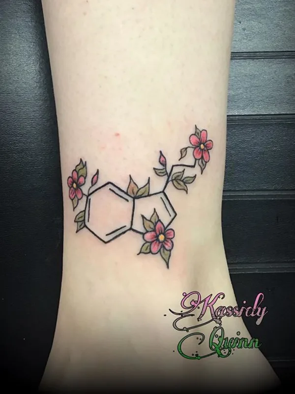color fineline татуировка на ankle #75289 | Тату мастер Kassidy Coffin/Crimson Spade Tattoo 