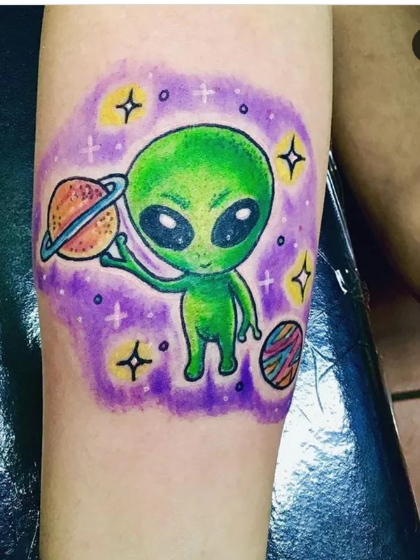 color cartoon татуировка на forearm #75300 | Тату мастер Kassidy Coffin/Crimson Spade Tattoo 
