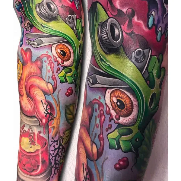 New School tattoo by Andrea (Antikorpo) Lanzi in Orzinuovi