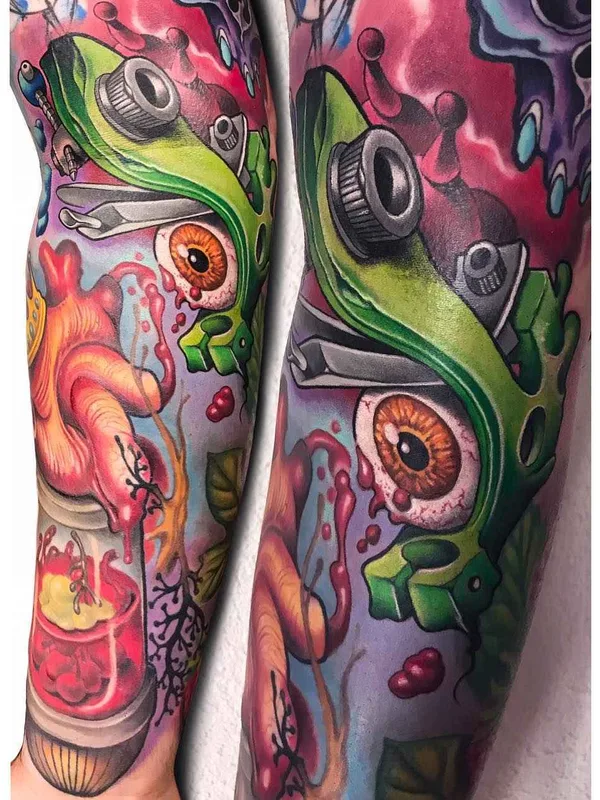 Нью Скул tattoo by Andrea (Antikorpo) Lanzi in Orzinuovi