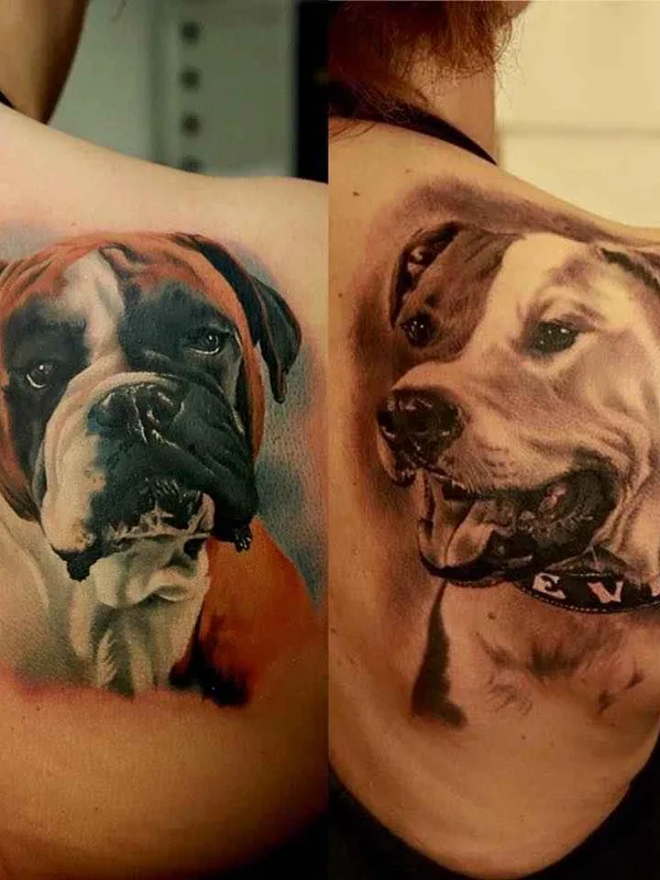 color realism tatouage sur shoulder blade #680 | Artiste tatoueur Marcel Daatz
