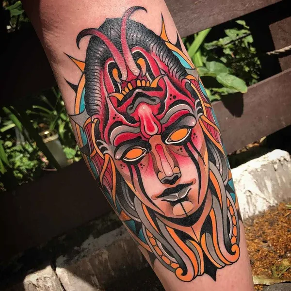 New School tattoo by Johnny Domus Mesquita in Viseu
