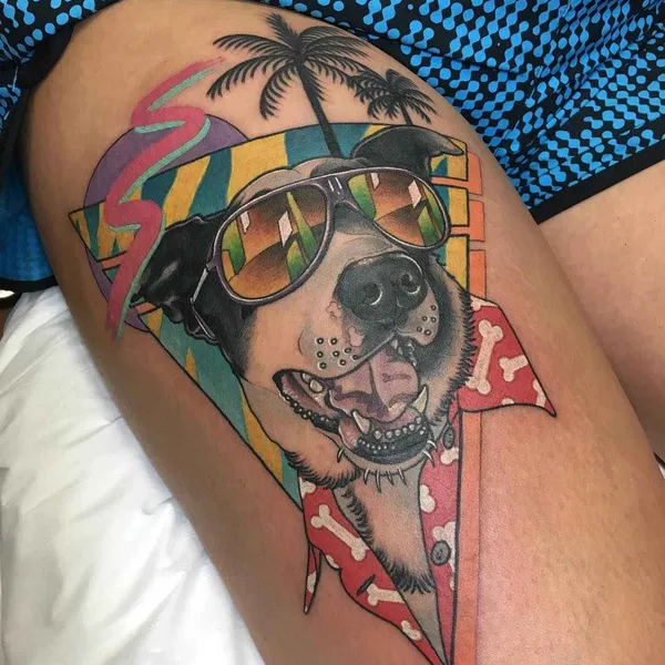Neo Traditional tattoo by Leisure Brodie Bandit in Perth