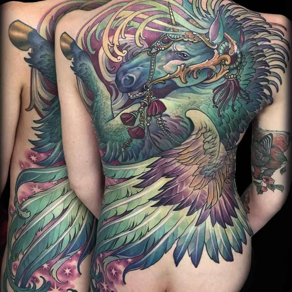 New School tattoo by Teresa Sharpe in Richmond