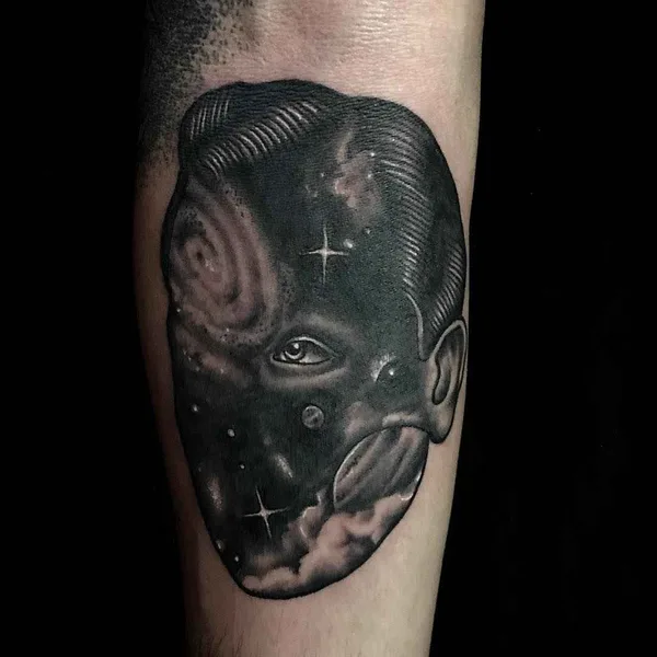 Dotwork tattoo by Pietro Sedda in Cagliari