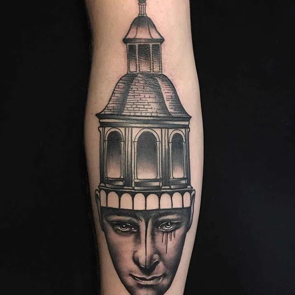 Dotwork tattoo by Pietro Sedda in Cagliari