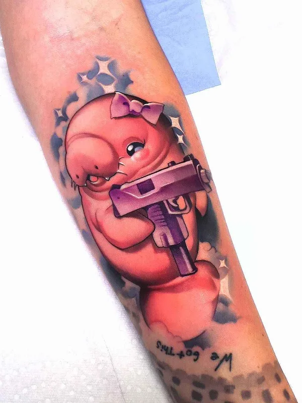 Author's Style tattoo by Steven Compton in Houston