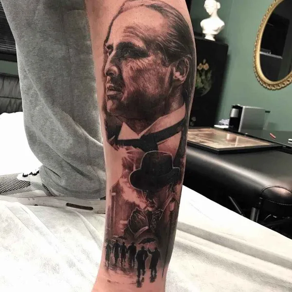 Portrait tattoo by Chris Nieves in Melbourne