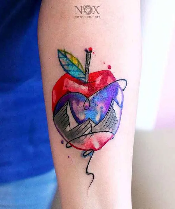 color watercolor татуировка на forearm #11580 | Тату мастер Matty Nox