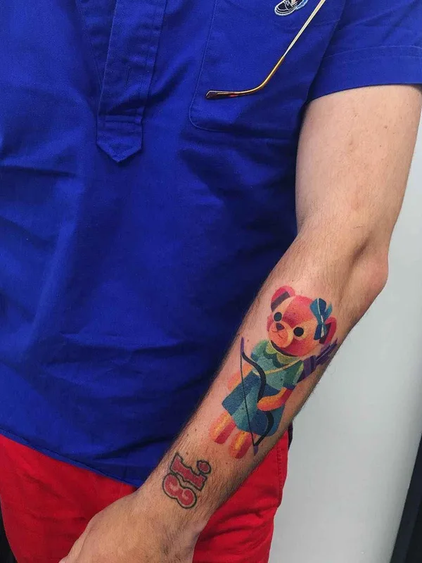 color illustrative tattoo on forearm #16438 | Tattoo Artist Sasha Unisex