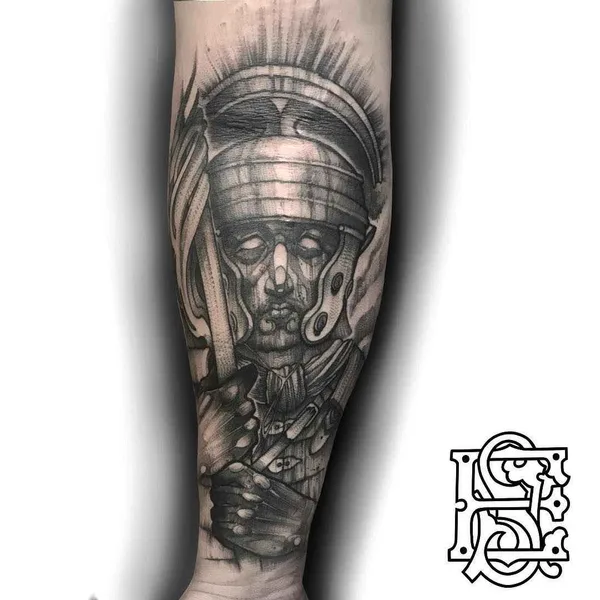 Dotwork tattoo by Eddie Stacey