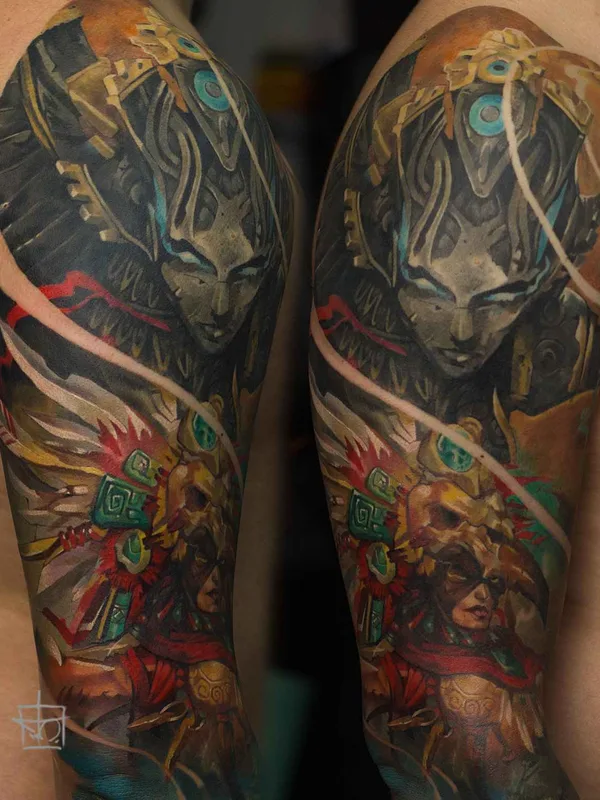 color realism tatuaje en full sleeve #10131 | Tatuador Тимур Денисенко