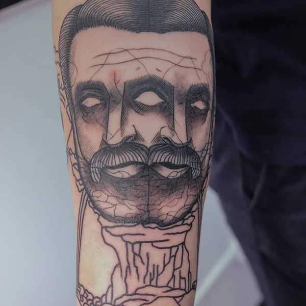 черная tattoo by  Zamyatina Mariya in Тюмень