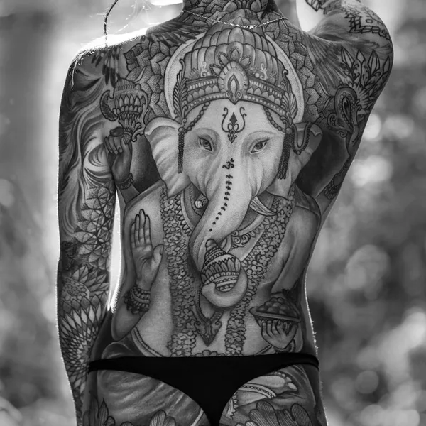 Ornamental tattoo by Dillon Forte in Austin