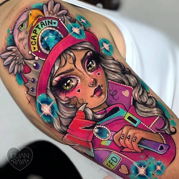 Author's Style tattoo by Lilian Raya in México