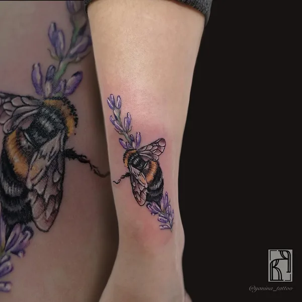 Botanical tattoo by Янина Попова in Воронеж