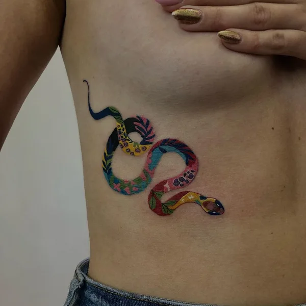Botanical tattoo by Янина Попова in Воронеж