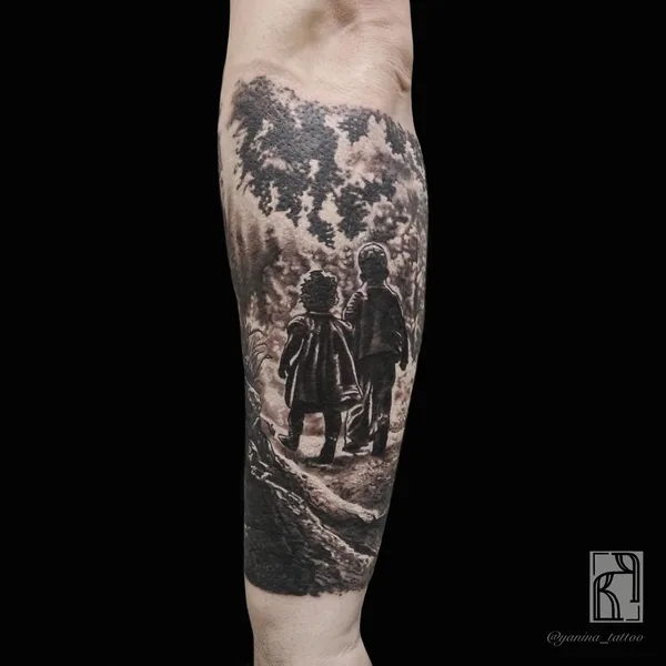 Botanical tattoo by Янина Попова in Воронеж