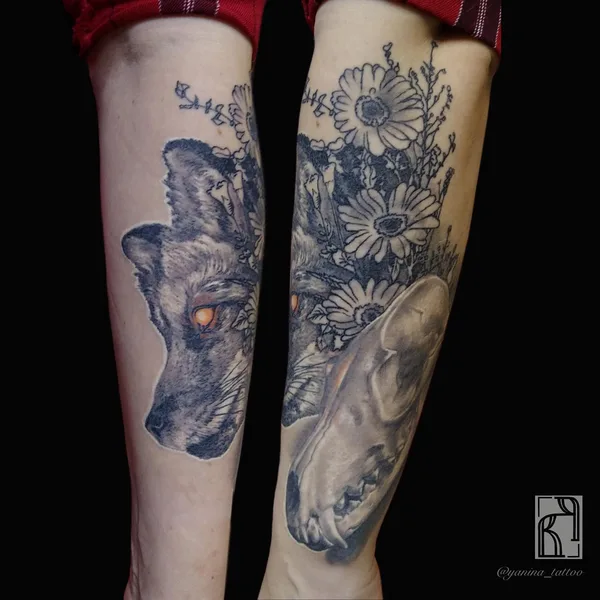 Botanical tattoo by Янина Попова in Воронеж