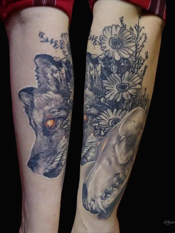 black and grey black and grey татуировка на forearm #48122 | Тату мастер Янина Попова