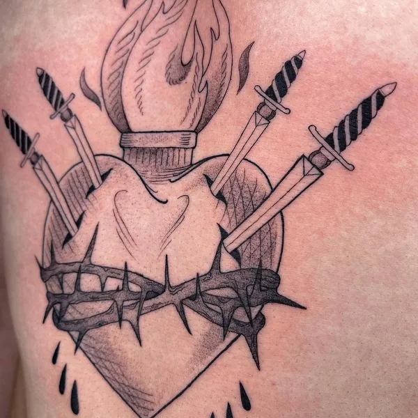 Graphic tattoo by Мария Доброе тату in Воронеж