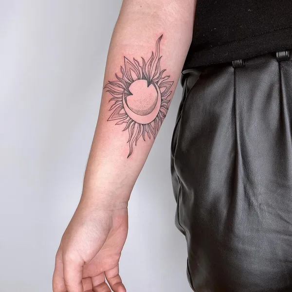 Graphic tattoo by Мария Доброе тату in Воронеж