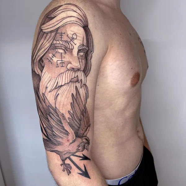 Graphic tattoo by Мария Доброе тату in Воронеж
