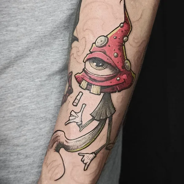 New School tattoo by BLÄK VETAL in Воронеж