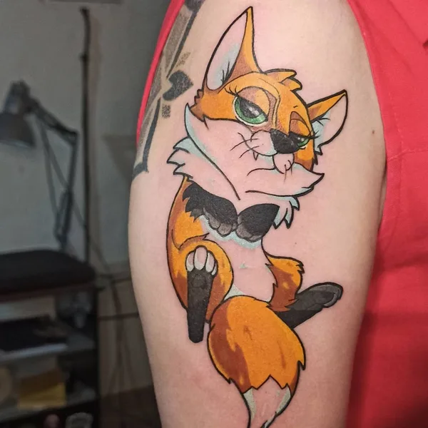 New School tattoo by BLÄK VETAL in Воронеж
