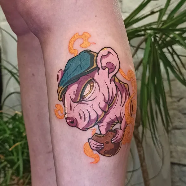 New School tattoo by BLÄK VETAL in Воронеж